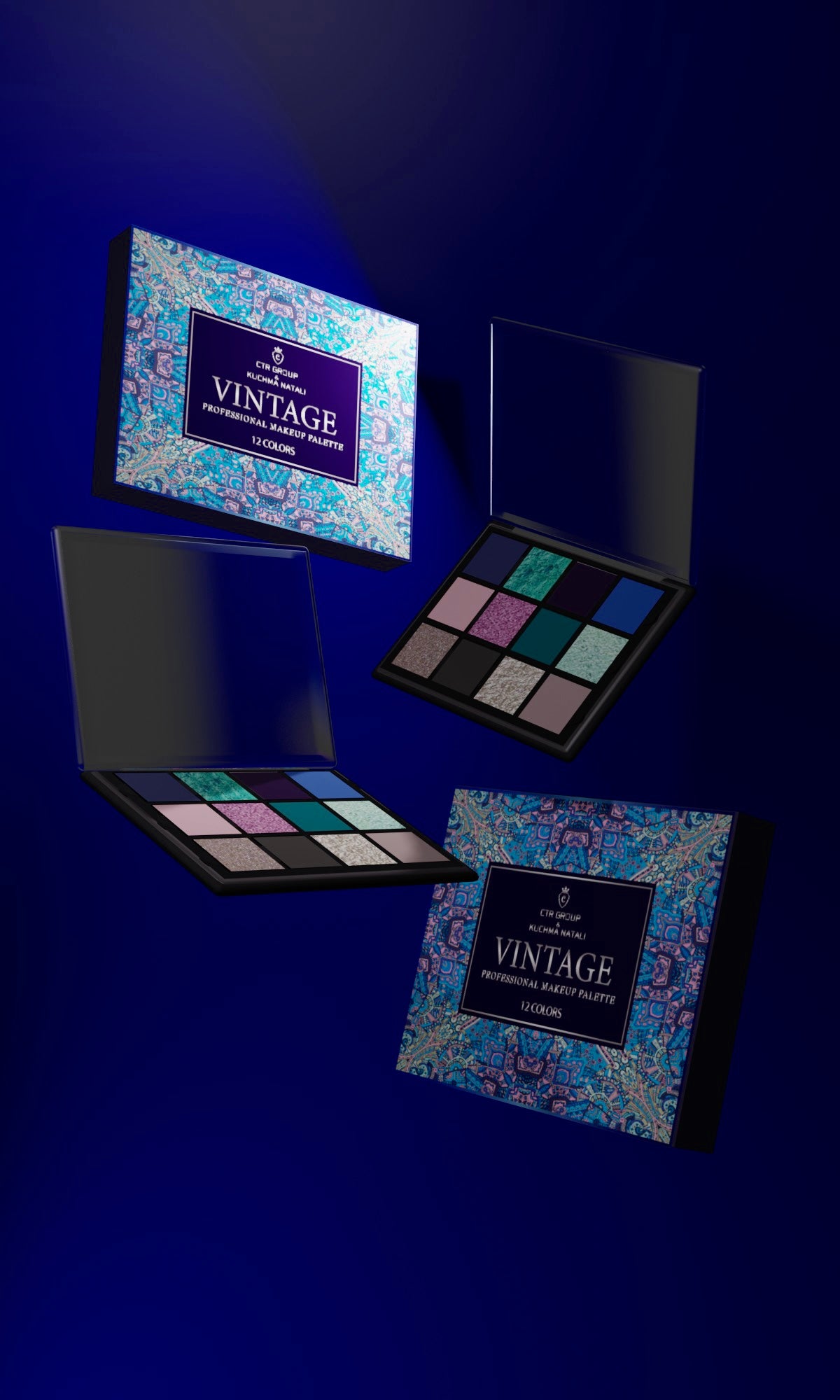 Eye Shadow Palette Vintage, CTR GROUP V800 12*2.5g V800 South Korea CTR