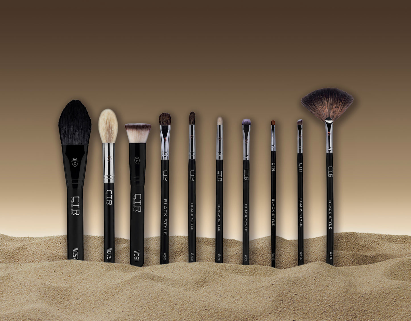 CTR W0134 Fan Brush, Italian Raccoon Bristles W0134 South Korea CTR