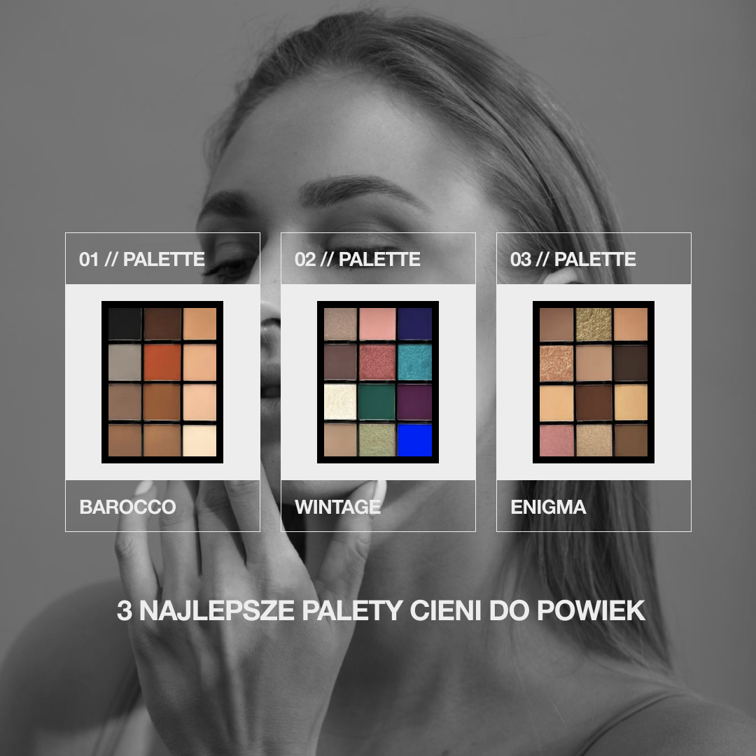 Neutral Matte Eyeshadow Palette for Monochromatic Looks - Barocco
