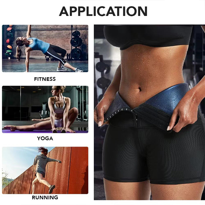 Sauna Shorts for Weight Loss | Accelerate Fat Burning on the Belly and Waist | Neoprene + PU | Ideal for Fitness, Yoga, Running, and Home | Sweat More, Slim Dow