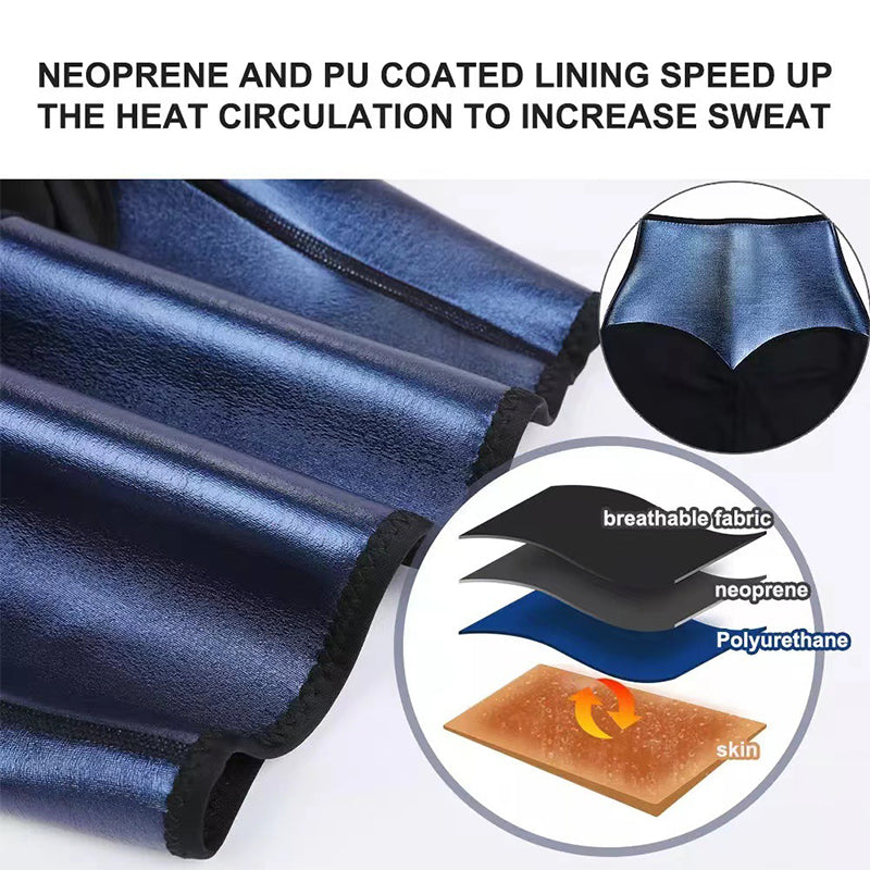 Sauna Shorts for Weight Loss | Accelerate Fat Burning on the Belly and Waist | Neoprene + PU | Ideal for Fitness, Yoga, Running, and Home | Sweat More, Slim Dow