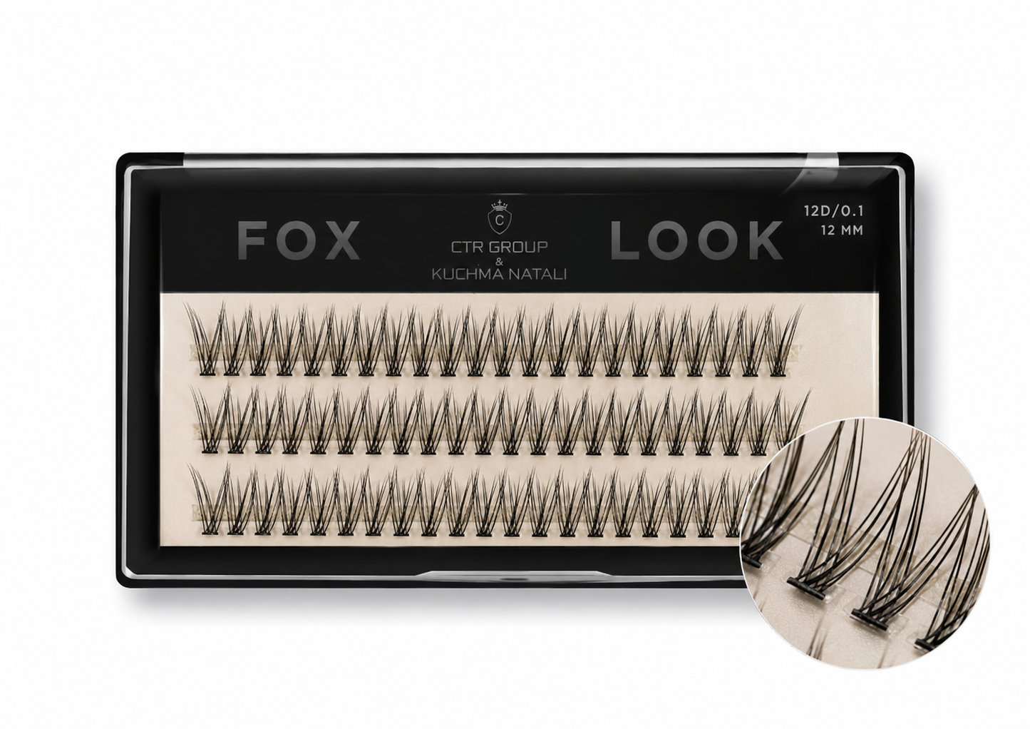 Fox Look 12mm – False Eyelashes for a Sultry Cat-Eye Effect