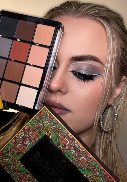 Neutral Matte Eyeshadow Palette for Monochromatic Looks - Barocco