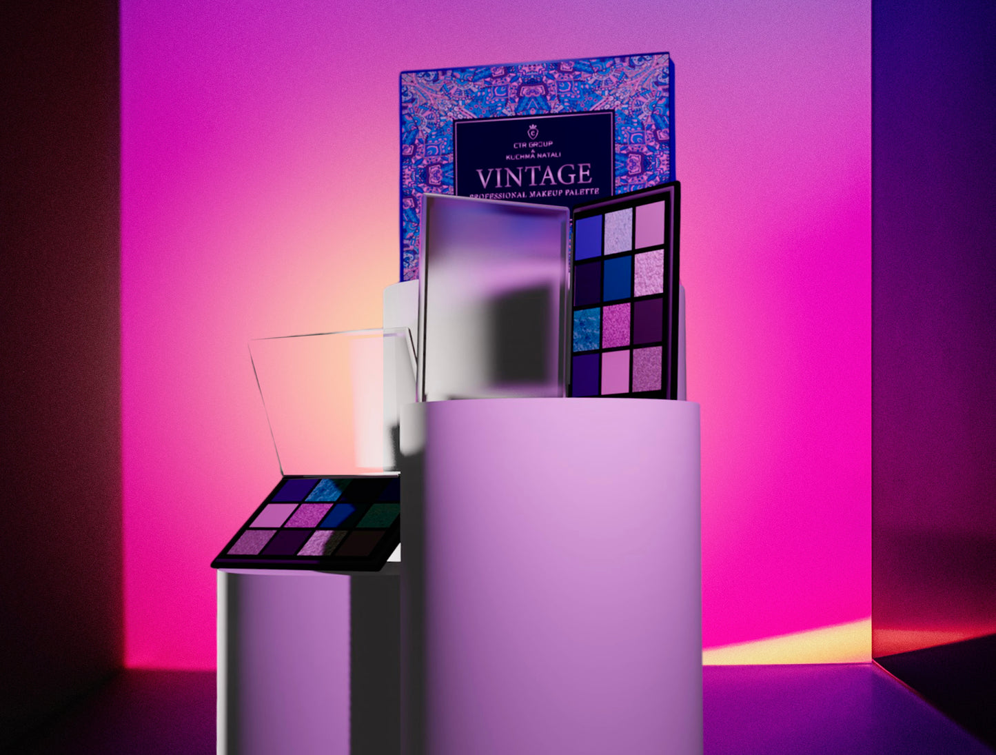 Eye Shadow Palette Vintage, CTR GROUP V800 12*2.5g V800 South Korea CTR