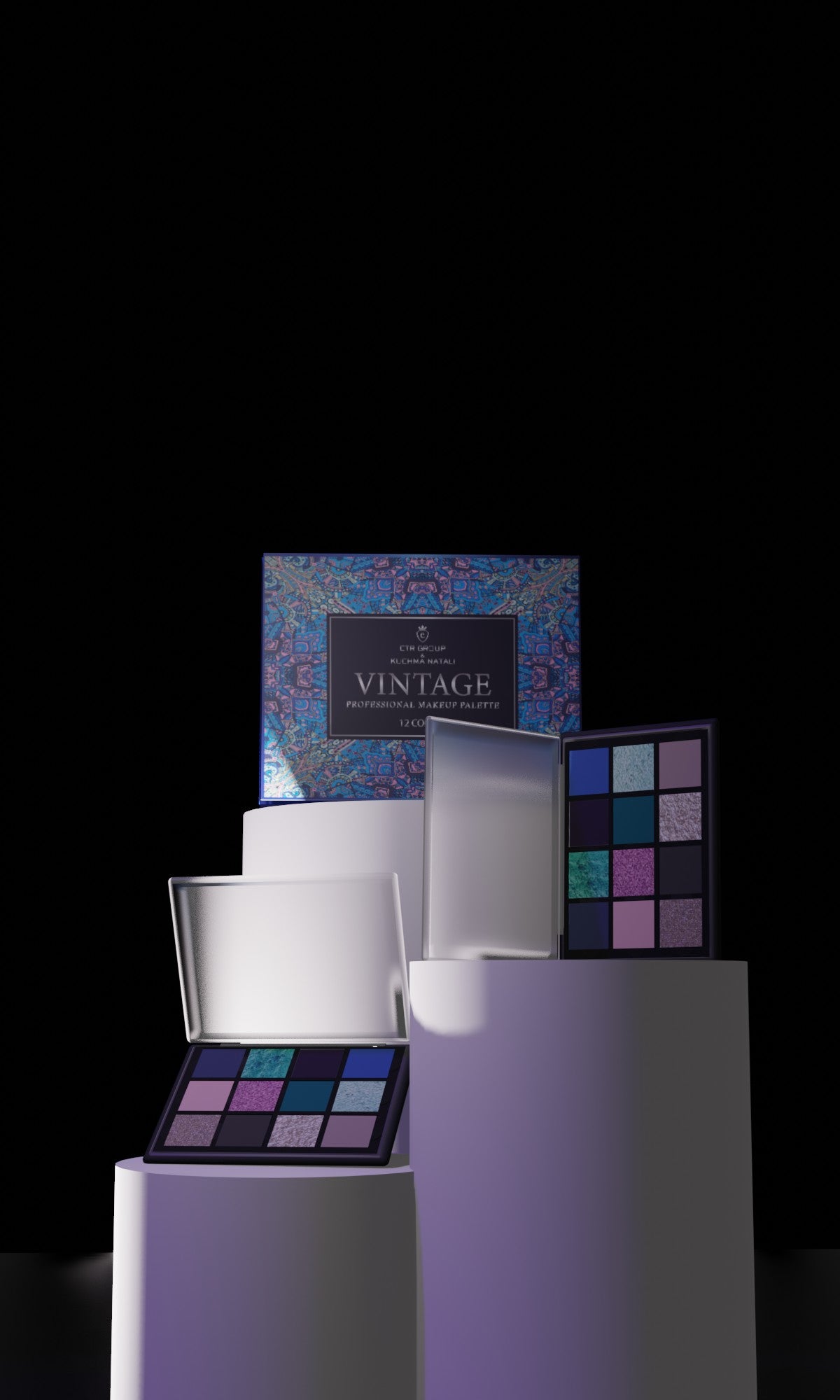 Eye Shadow Palette Vintage, CTR GROUP V800 12*2.5g V800 South Korea CTR