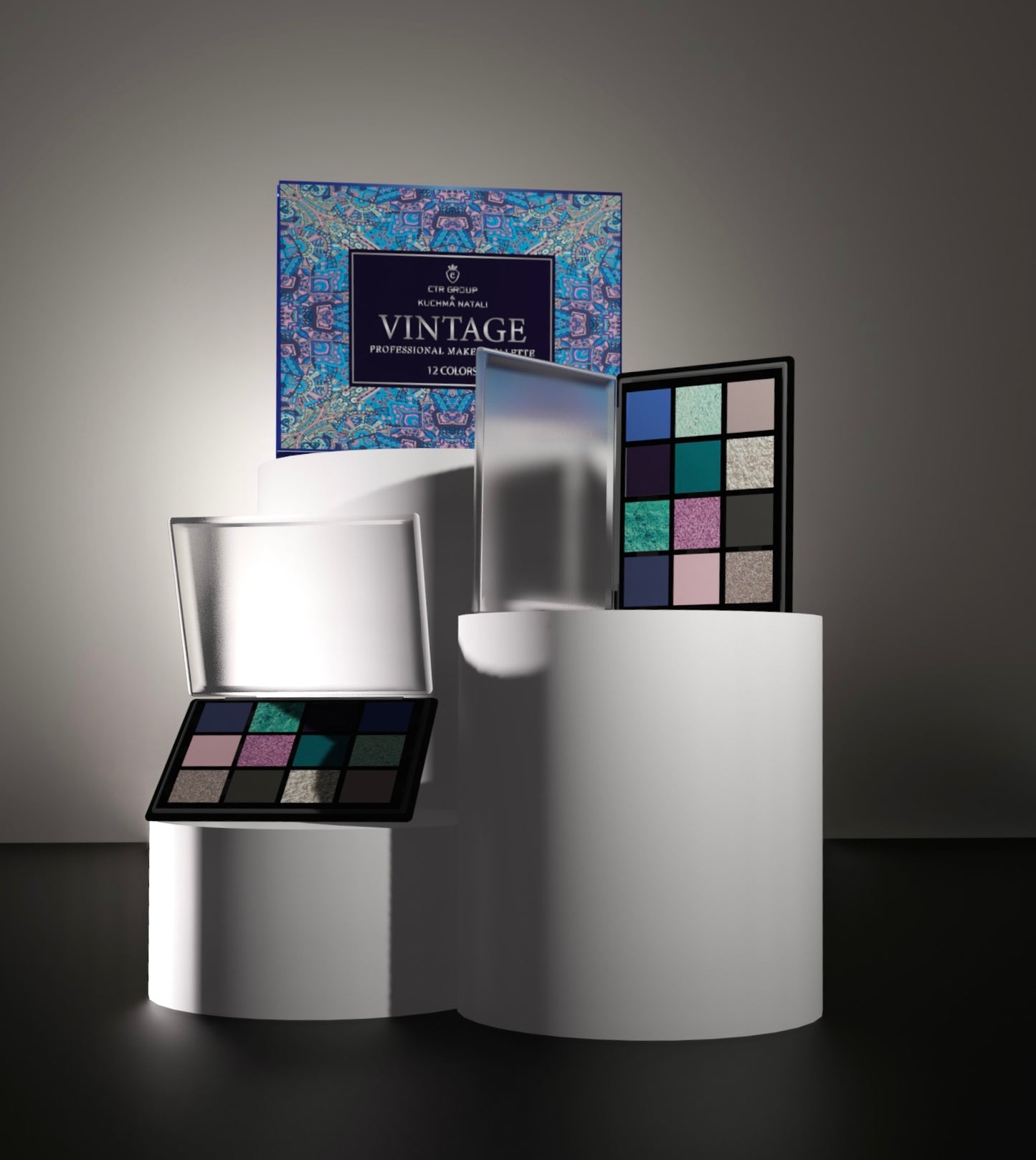 Eye Shadow Palette Vintage, CTR GROUP V800 12*2.5g V800 South Korea CTR