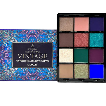 CTR V800 Vintage eyeshadow palette brand infographic multichrome color-shifting eye looks — CTR Professional

