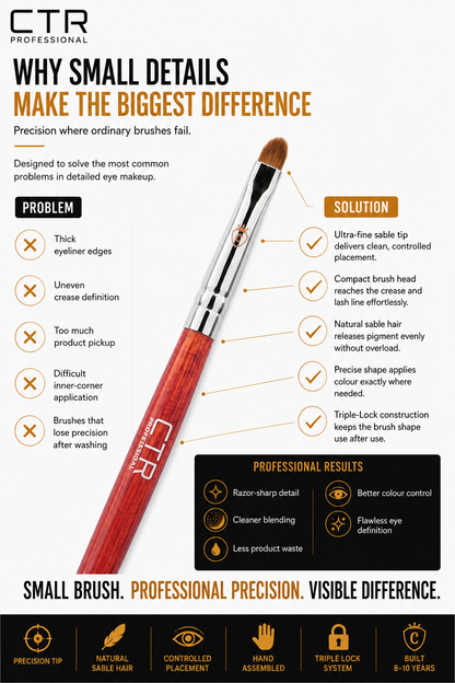 CTR W0153 sable precision brush why small details matter problem solution professional results — CTR Professional