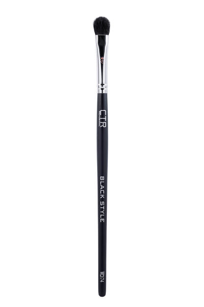 One makeup brush with black bristles and handle, silver ferrule, and CTR PROFESSIONAL BLACK STYLE W0174 printed on it.