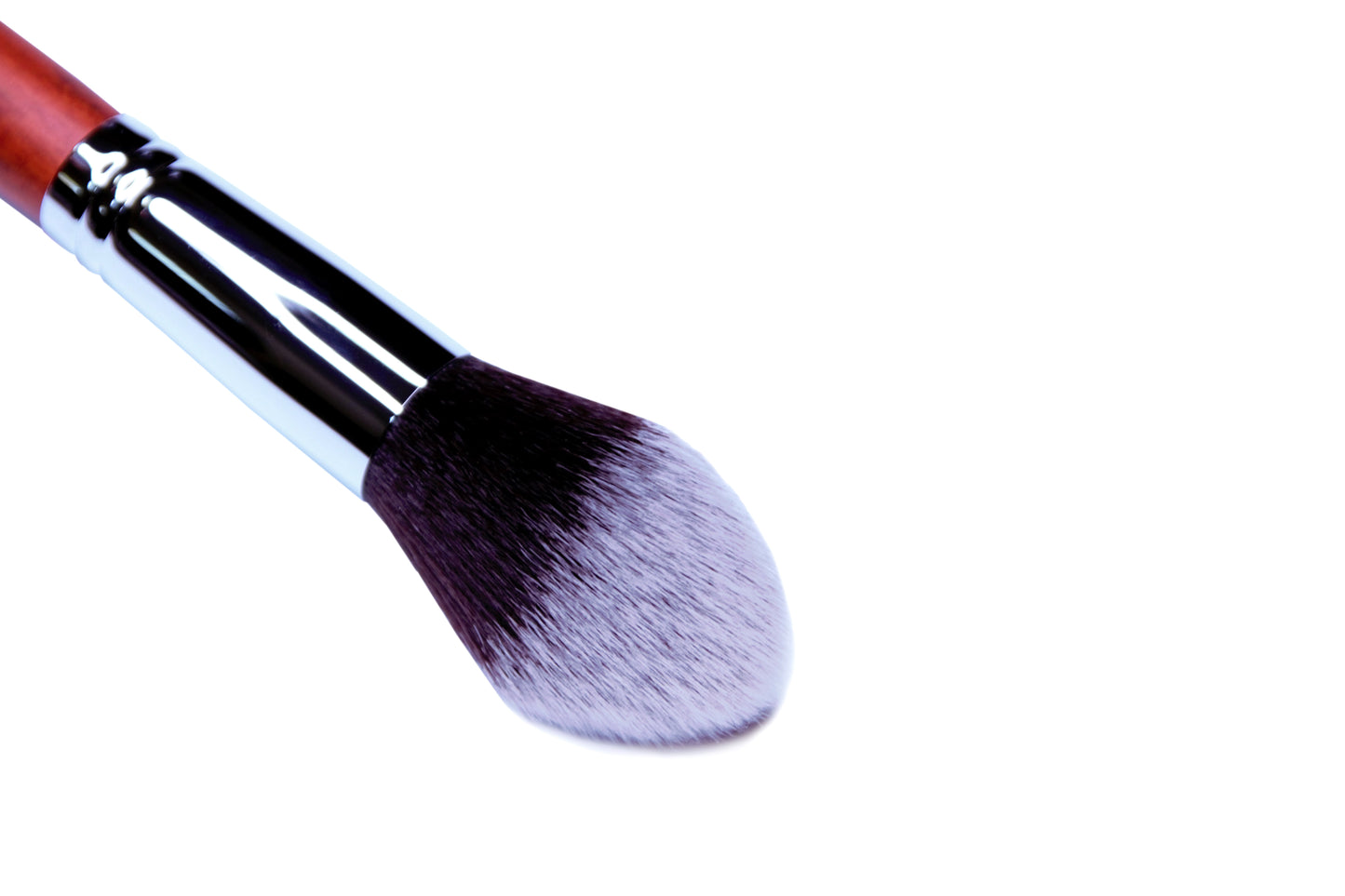Professional Powder Brush W0577, Synthetic Bristles, Premium Wooden Handle