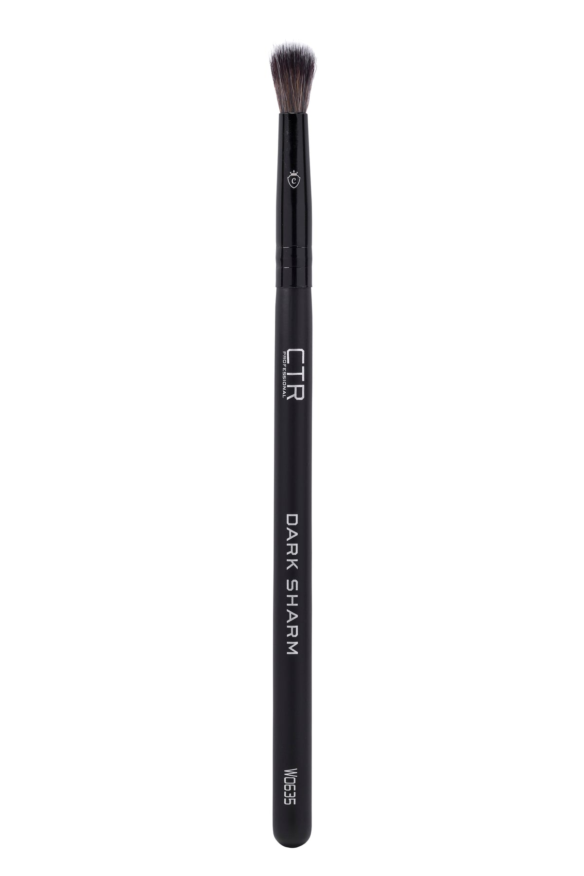 Single black makeup brush with dark bristles, labeled CTR PROFESSIONAL DARK SHARM W0635.