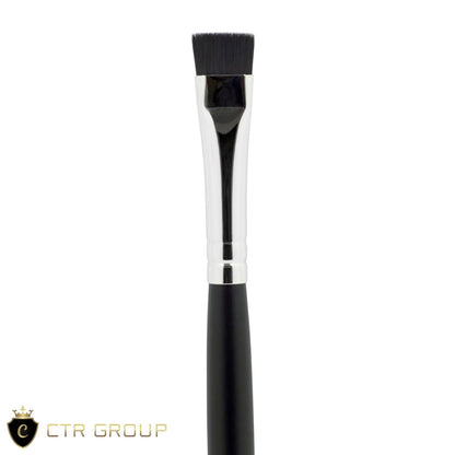CTR T1 flat brow brush CTR bristle detail horizontal firm synthetic dense straight flat edge close-up — CTR Professional
