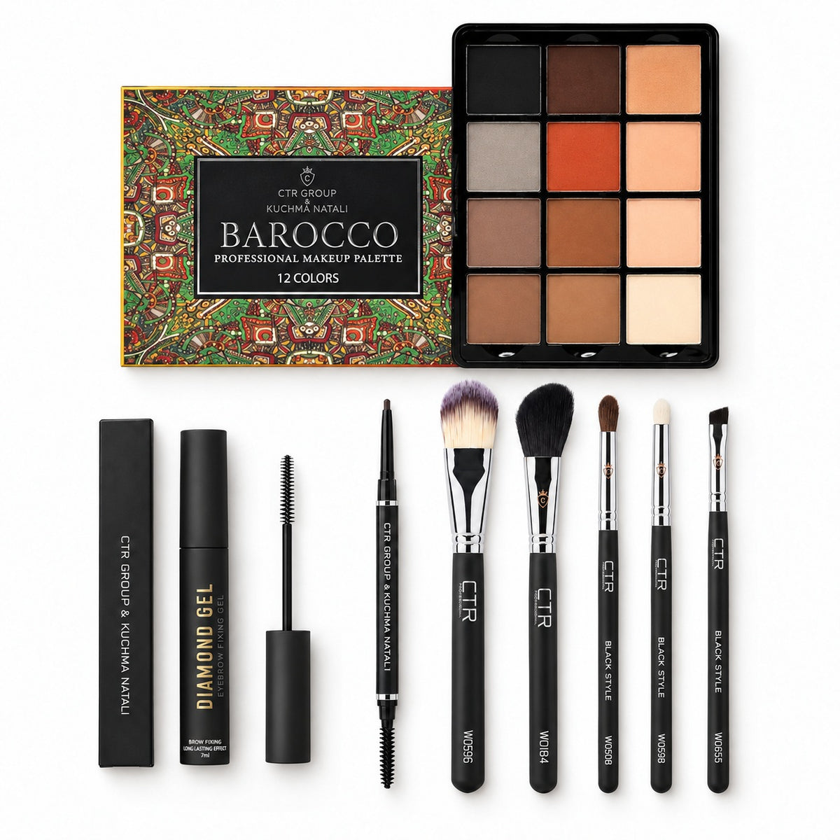 Full Look Kit — Brows with Barocco B700 eyeshadow palette