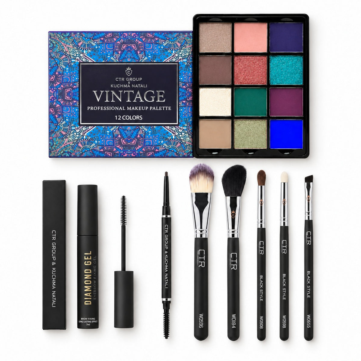 Full Look Kit — Brows with Vintage V800 eyeshadow palette