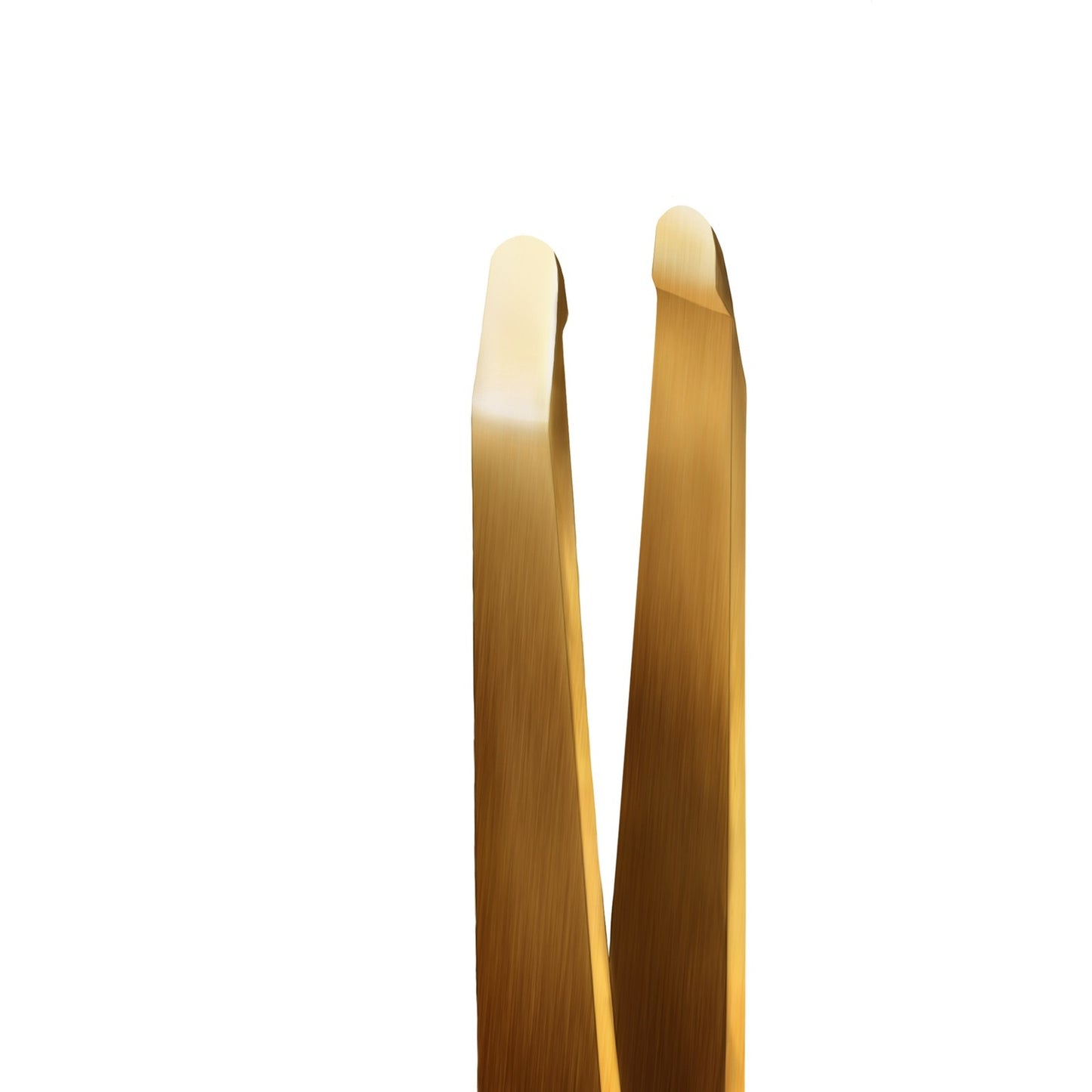 Eyebrow Rounded Tweezers Pro-Gold | Gold-Plated Premium