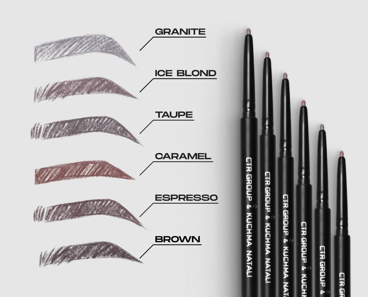 Powder Mechanical Brow Pencil Caramel / Granite / Brown / Taupe / Expresso / Ice Blond South Korea CTR