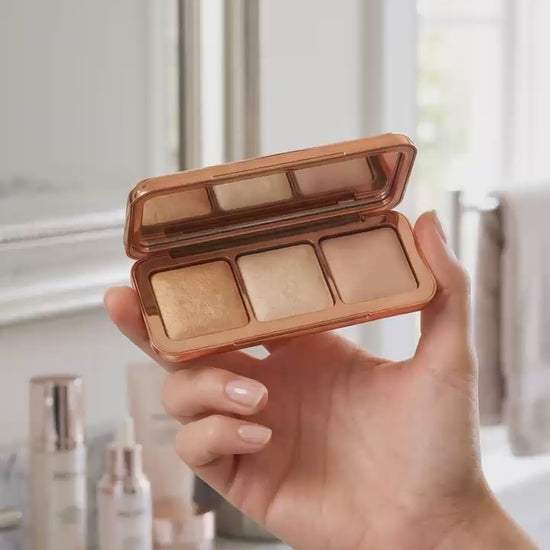 DUNA Soft Focus Finishing Powder Palette application tutorial no flashback formula luminous skin soft glam look — CTR Group x Kuchma Natali

