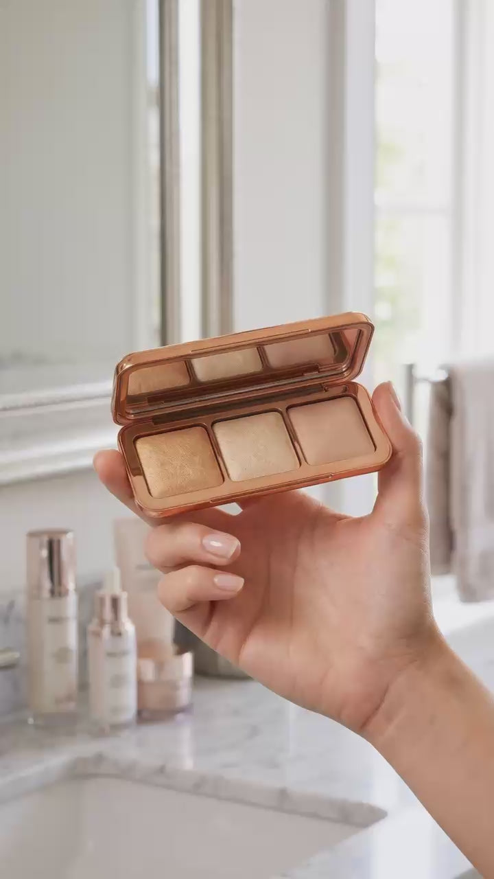 DUNA Soft Focus Finishing Powder Palette application tutorial no flashback formula luminous skin soft glam look — CTR Group x Kuchma Natali

