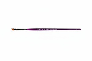 CTR GROUP T2 angled brow and liner brush with a purple handle