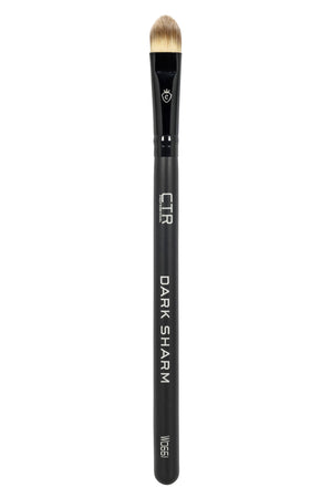 CTR W0661 brosse de correcteur crème Dark Sharm, vue complète sur fond blanc, poils taklon blancs — CTR Professionnel

